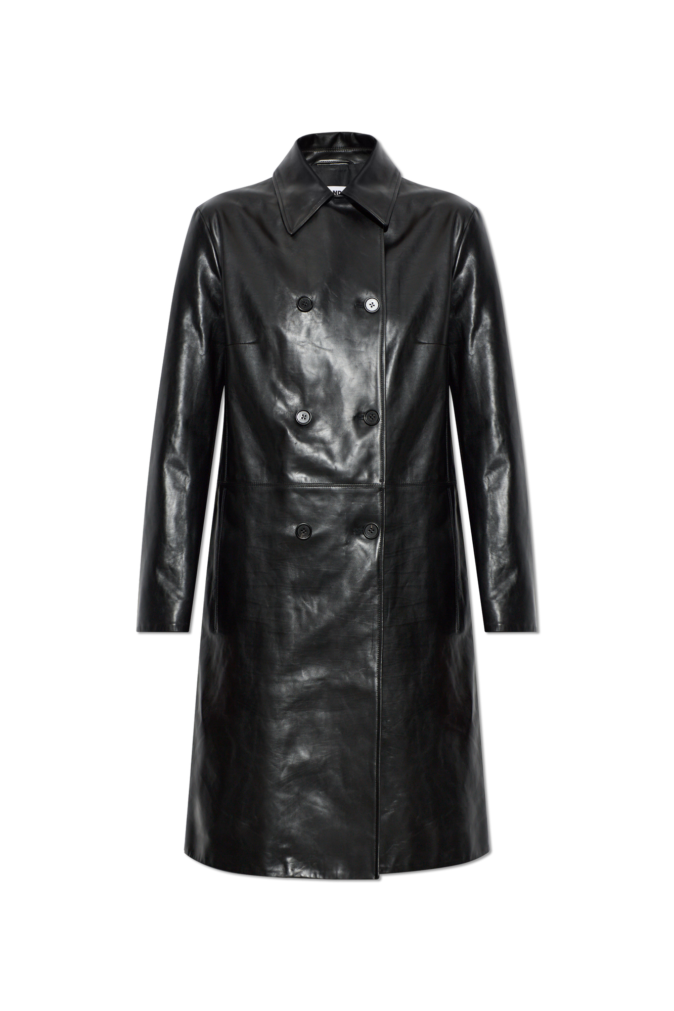 w*b様 jil sander leather coat archive JIL SANDER Double-breasted leather coat | Women's | Vitkac